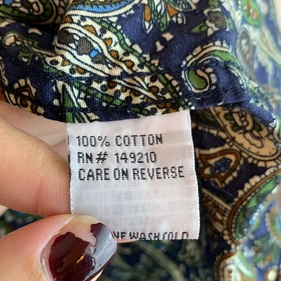 Rock Roll N Soul dress shirt sz XL paisley boho wedding guest career office - Picture 7 of 8